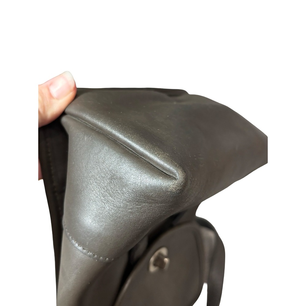 Coach Vintage 9960 Mini Backpack Charcoal Gray Glove Tanned Leather - Picture 10 of 11